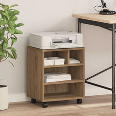 vidaXL Printer Stand Artisan Oak 41 x 32 x 48 cm Engineered Wood 1