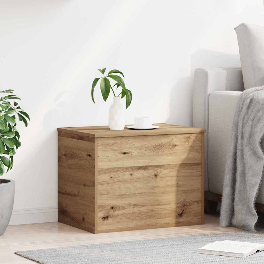 vidaXL Storage Box Artisan oak 60 x 42 x 46 cm Engineered Wood 4
