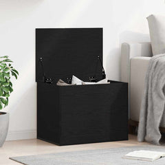 vidaXL Storage Box Black oak 60 x 42 x 46 cm Engineered Wood 1