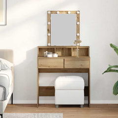 vidaXL Dressing Table Artisan oak 80 x 41 x 144.5 cm Engineered Wood 1