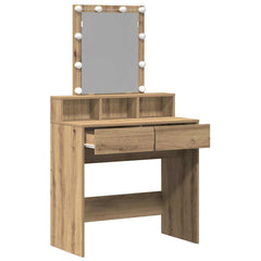 vidaXL Dressing Table Artisan oak 80 x 41 x 144.5 cm Engineered Wood 6