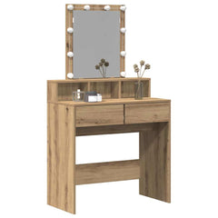 vidaXL Dressing Table Artisan oak 80 x 41 x 144.5 cm Engineered Wood 3