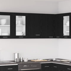 vidaXL Hanging Cabinet Black Oak 50 x 31 x 60 cm Engineered Wood 1