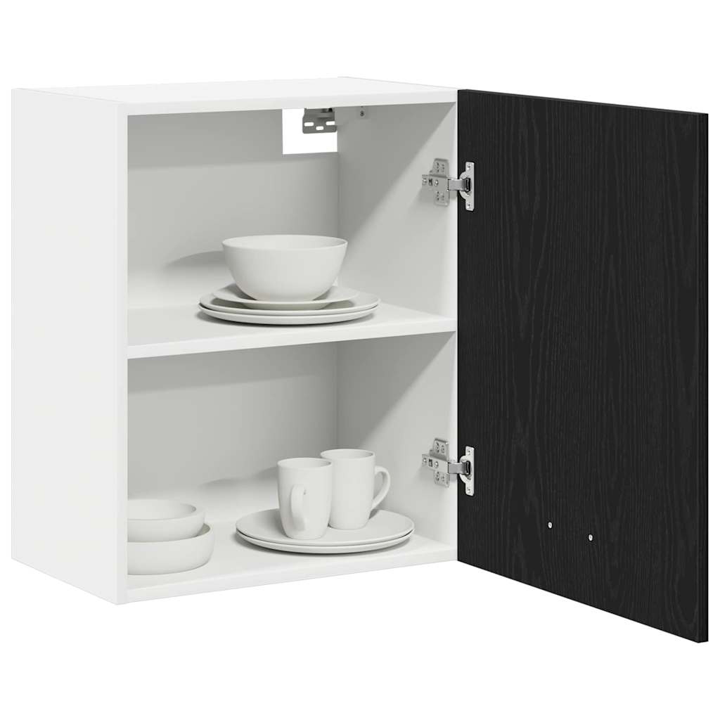 vidaXL Hanging Cabinet Black Oak 50 x 31 x 60 cm Engineered Wood 3