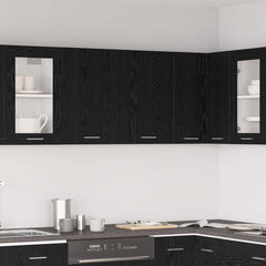 vidaXL Hanging Cabinet Lyon Black Oak 80 x 31 x 60 cm Engineered Wood 1