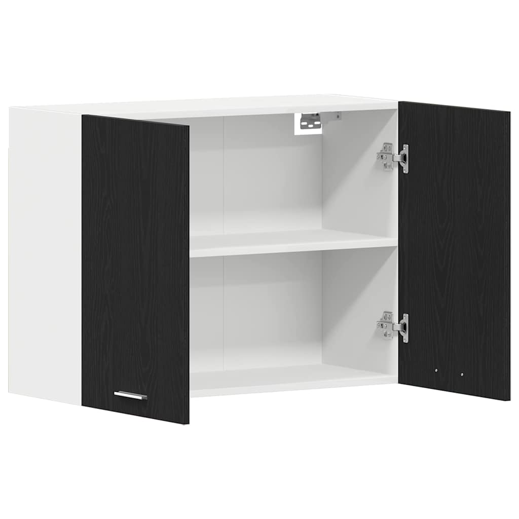 vidaXL Hanging Cabinet Lyon Black Oak 80 x 31 x 60 cm Engineered Wood 5