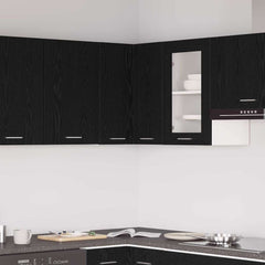 vidaXL Hanging Cabinet Lyon Black Oak 57 x 57 x 60 cm Engineered Wood 1