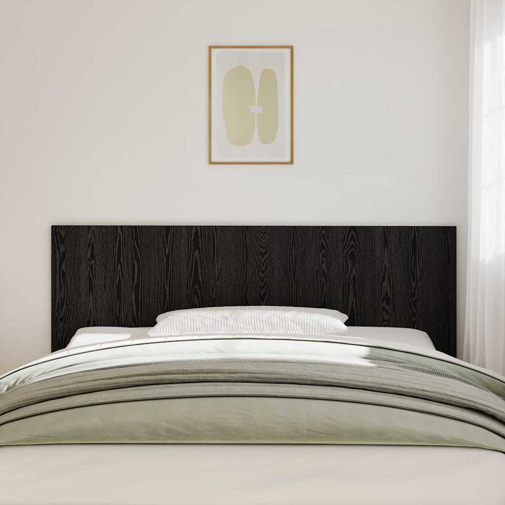 vidaXL Bed Headboard Black Oak Engineered Wood 3