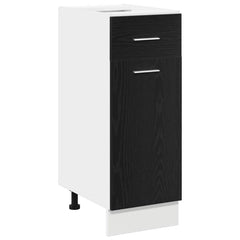 vidaXL Hanging Cabinet Black Oak 30 x 46 x 81.5 cm Engineered Wood 2