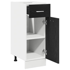 vidaXL Hanging Cabinet Black Oak 30 x 46 x 81.5 cm Engineered Wood 5