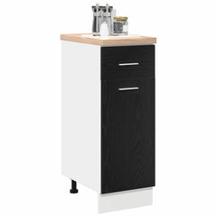 vidaXL Hanging Cabinet Black Oak 30 x 46 x 81.5 cm Engineered Wood 3