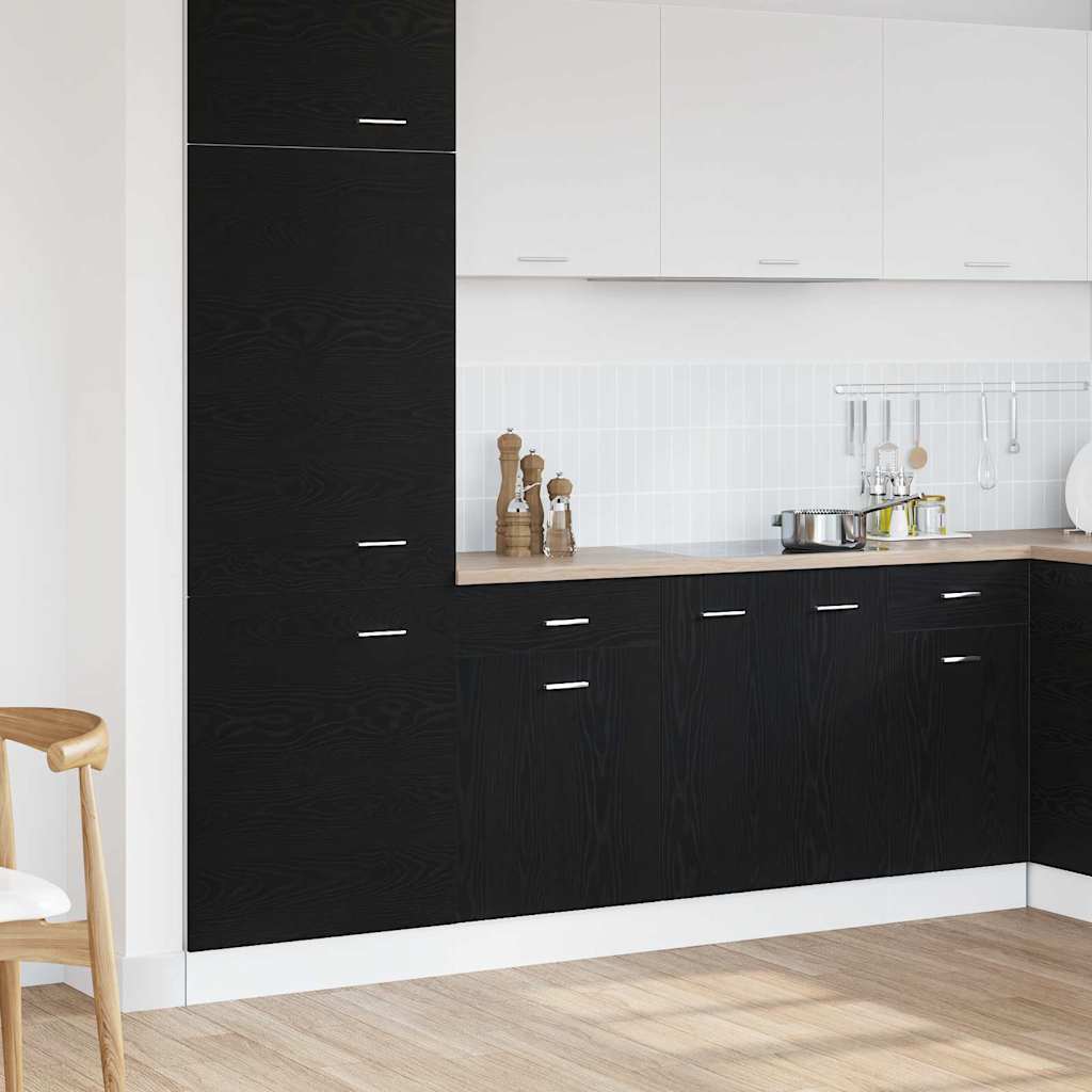 vidaXL Hanging Cabinet Black Oak 50 x 46 x 81.5 cm Engineered Wood 1