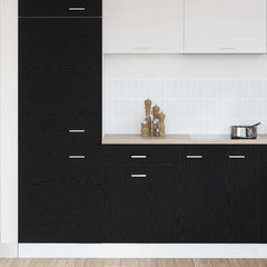 vidaXL Hanging Cabinet Black Oak 50 x 46 x 81.5 cm Engineered Wood 4