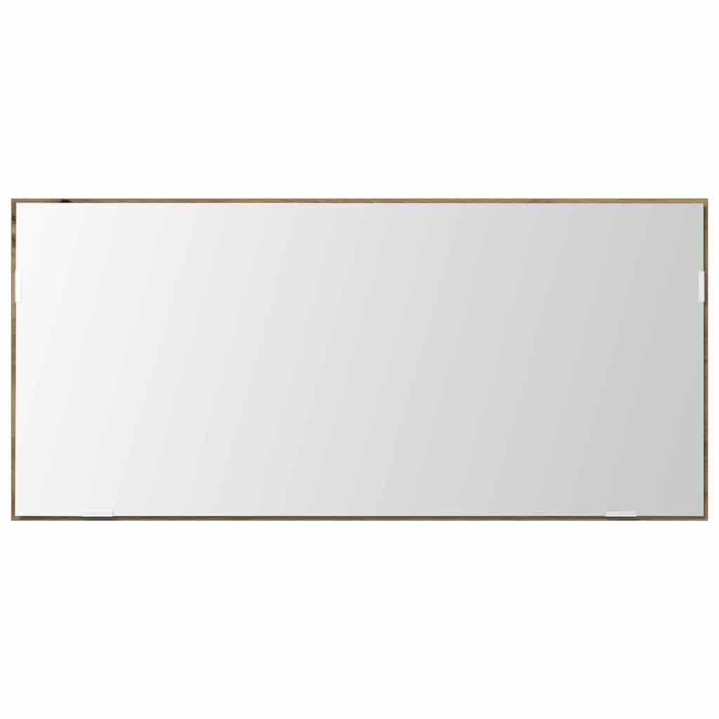 vidaXL Mirror Artisan oak 80 x 37 cm Glass and Engineered Wood 5