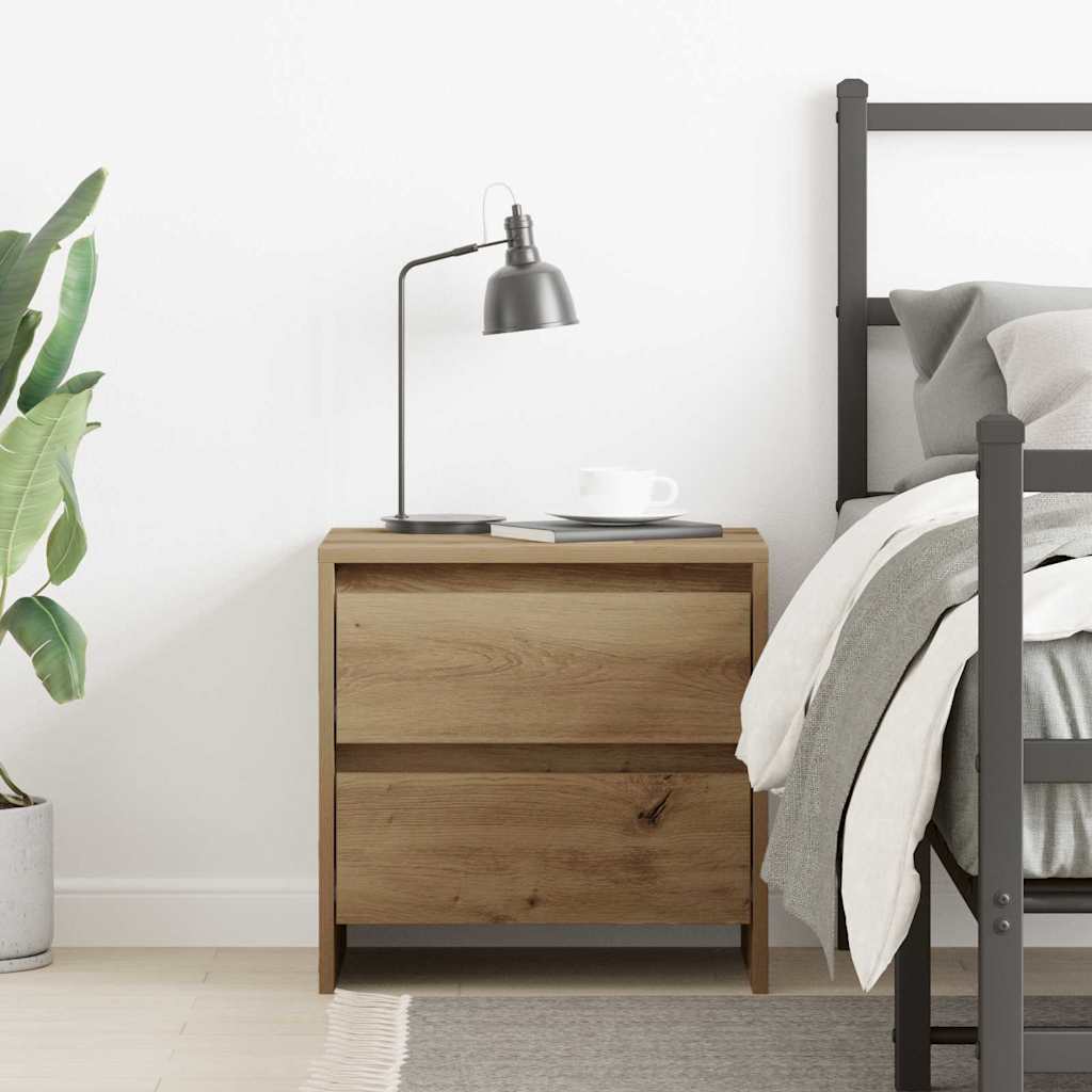 vidaXL Bedside Cabinet Artisan Oak 45 x 34 x 44.5 cm Engineered Wood 4