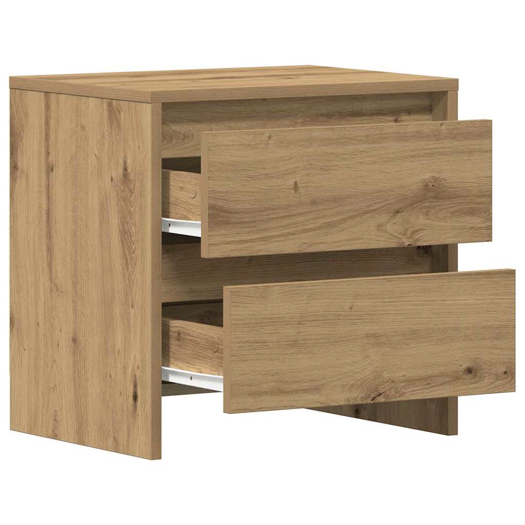 vidaXL Bedside Cabinet 2 pcs Artisan Oak 45 x 34 x 44.5 cm 5