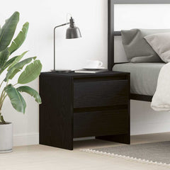 vidaXL Bedside Cabinet Black Oak 45 x 34 x 44.5 cm Engineered Wood 1