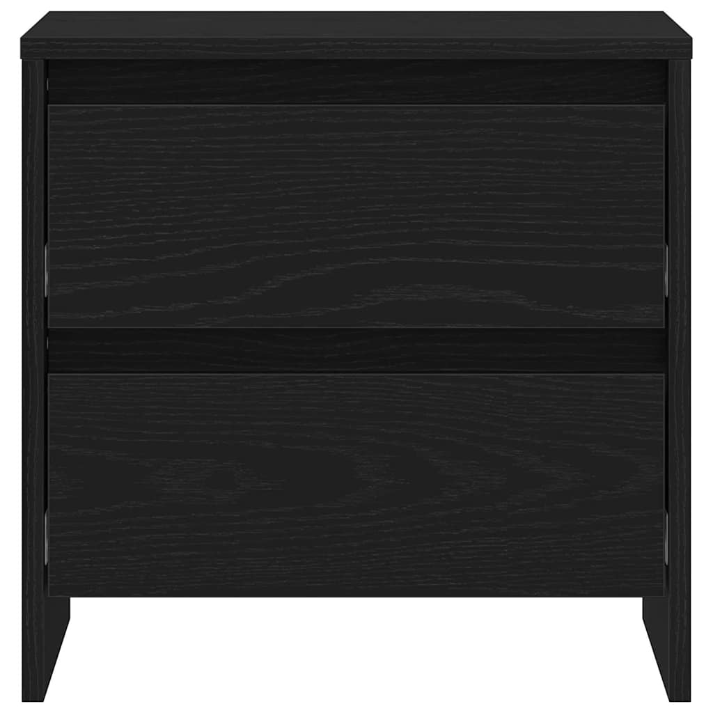 vidaXL Bedside Cabinet Black Oak 45 x 34 x 44.5 cm Engineered Wood 6