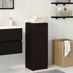 vidaXL Bathroom Cabinet Black oak 32 x 34 x 90 cm Engineered wood 1