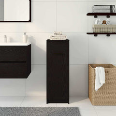 vidaXL Bathroom Cabinet Black oak 32 x 34 x 90 cm Engineered wood 4