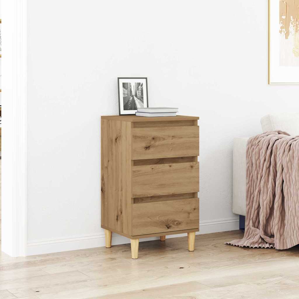 Bedside Cabinet 40x35x70 cm Engineered Wood Artisan oak
