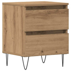 vidaXL Bedside Cabinet Artisan oak 40 x 35 x 50 cm Engineered Wood 2