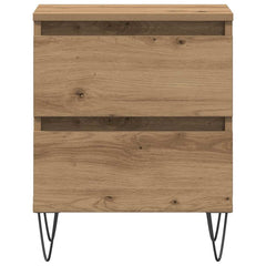 vidaXL Bedside Cabinet Artisan oak 40 x 35 x 50 cm Engineered Wood 6