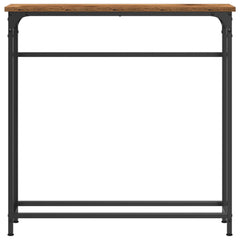 vidaXL Console Table Old Wood 75 x 19.5 x 75 cm Engineered Wood 5
