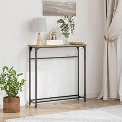 vidaXL Console Table Artisan Oak 75 x 19.5 x 75 cm Engineered Wood 1