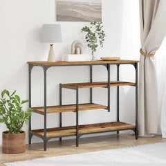 vidaXL Console Table Old wood 100 x 35 x 75 cm 1