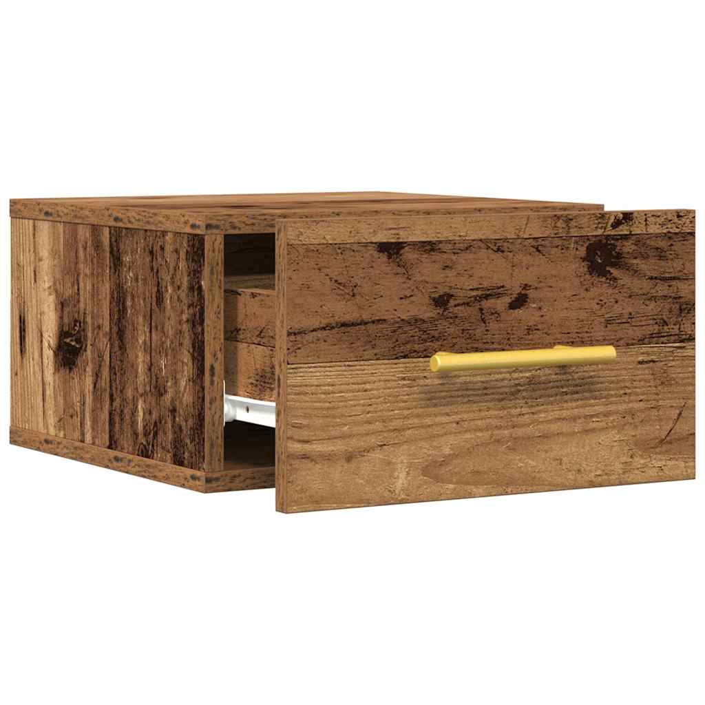 vidaXL Bedside Cabinet 2 pcs 35 x 35 x 20 cm Engineered Wood Old Wood 5