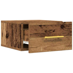 vidaXL Bedside Cabinet 2 pcs 35 x 35 x 20 cm Engineered Wood Old Wood 5