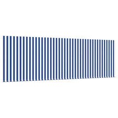 Manual Awning 100% Polyester White 3.5 m Blue and White Stripe