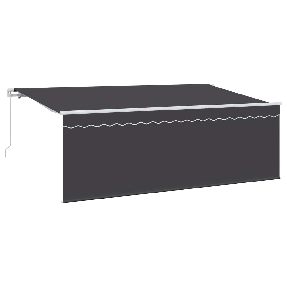 vidaXL Manual Awning 4 x 2 m Anthracite 100% Polyester 1