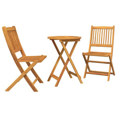 vidaXL Garden Bistro Set 3 pcs Brown Solid Acacia Wood 2