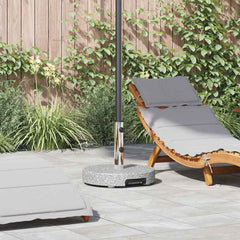 vidaXL Parasol Base Grey Ø 45 x 37.5 cm Granite 1