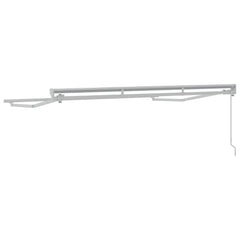 vidaXL Awning Frame Manual Adjustable White 3 x 2 m Steel 6