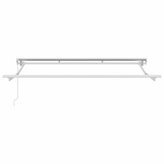 vidaXL Awning Frame Manual Adjustable White 3 x 2 m Steel 4