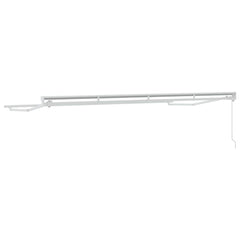vidaXL Awning Frame Manual Adjustable White 4 x 2 m Steel 6