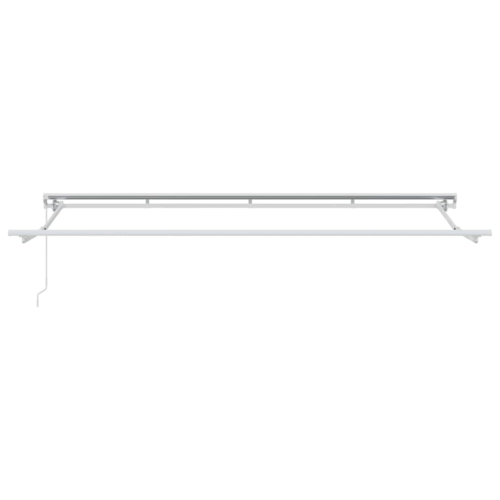 vidaXL Awning Frame Manual Adjustable White 4 x 2 m Steel 4