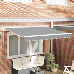 vidaXL Awning Frame White 3 x 2 m Metal 1