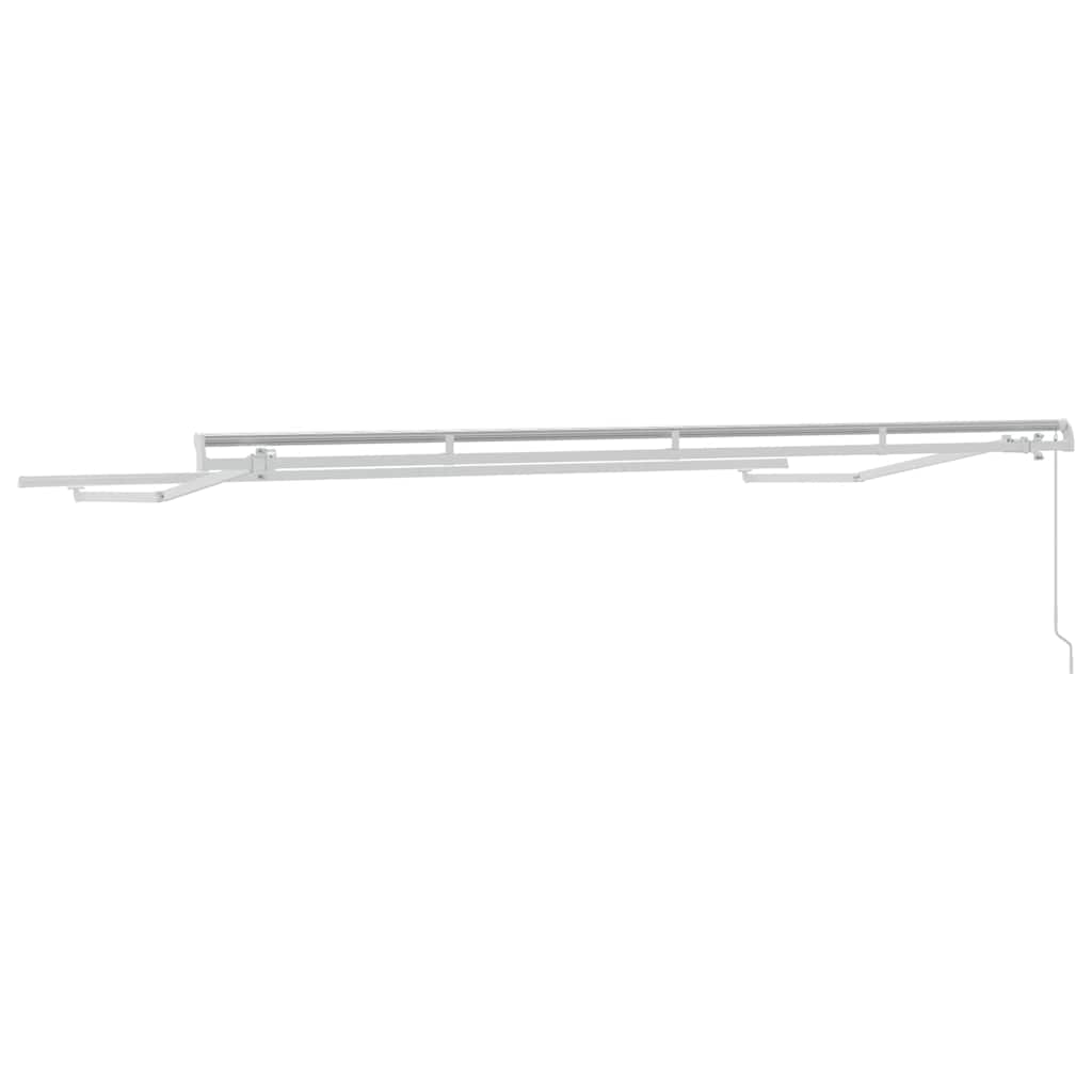 vidaXL Awning Frame White 4 x 2 m Metal 6
