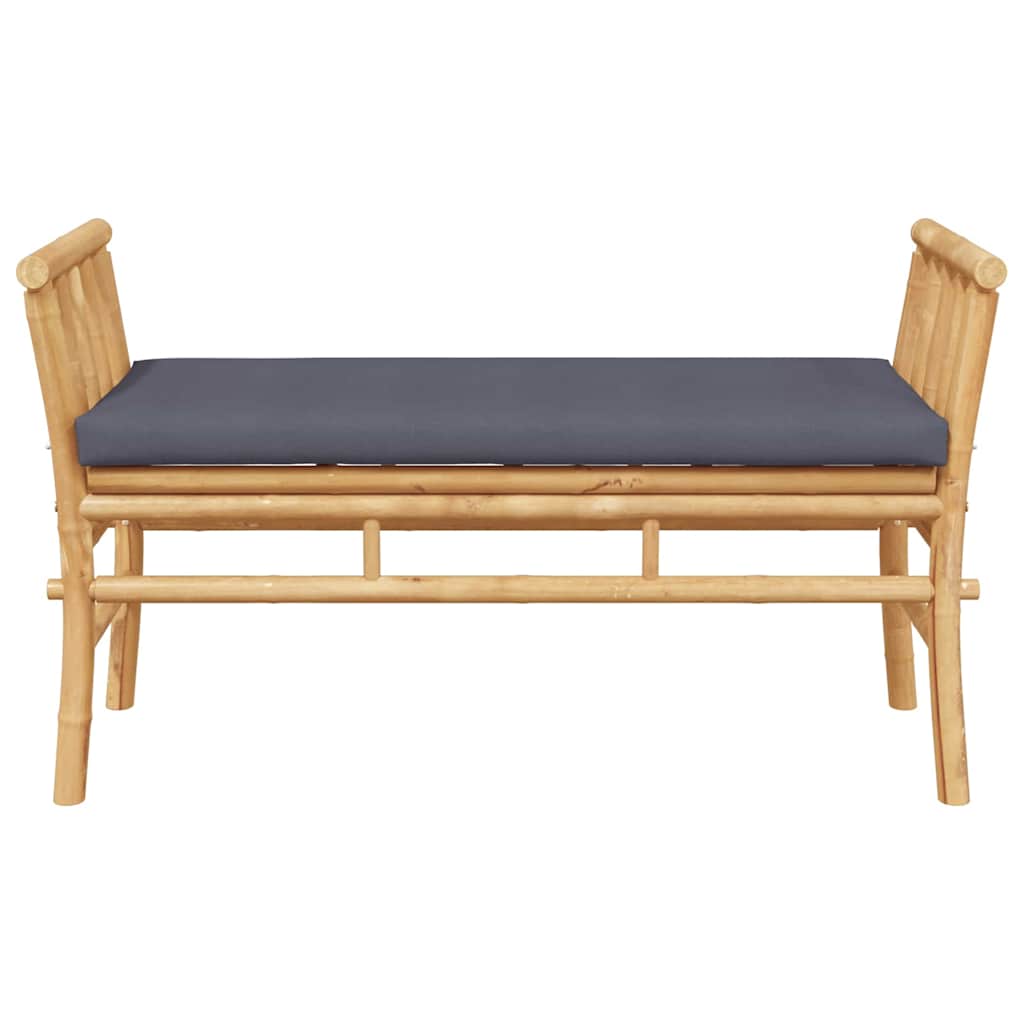 vidaXL Garden Bench 2 -Seater 110 x 38 x 65cm Bamboo Brown Rectangular 4