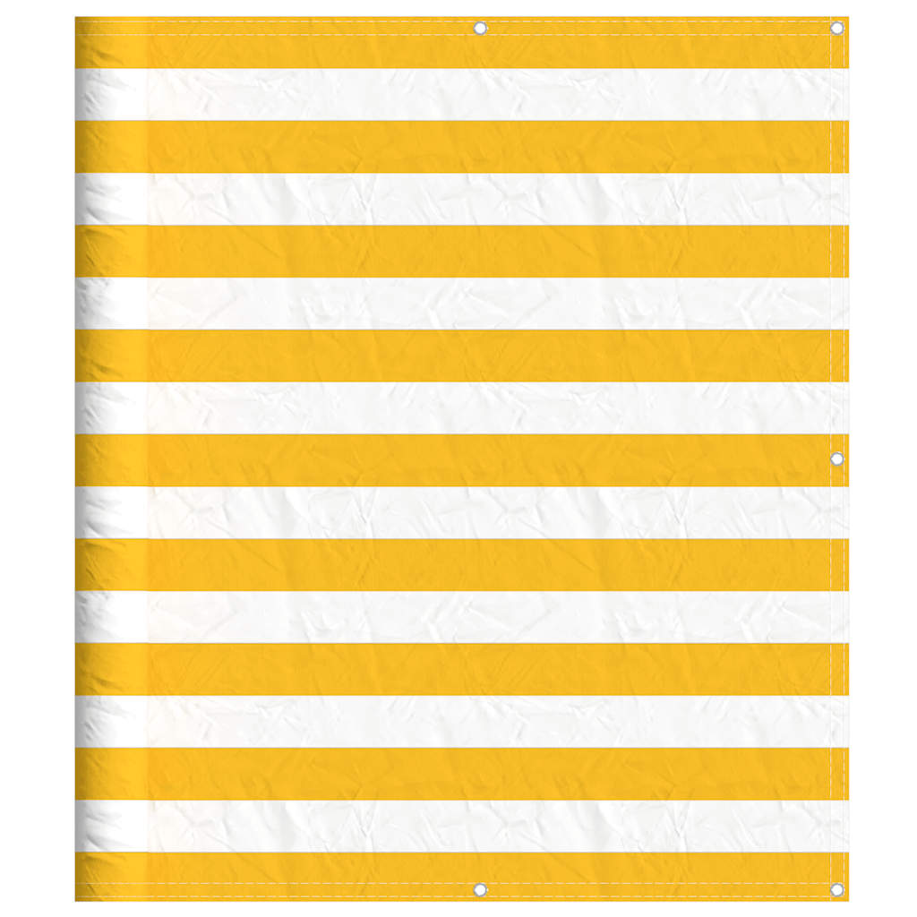 vidaXL Balcony Screen Yellow and White Stripe 120x700 cm 2