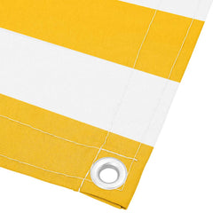 vidaXL Balcony Screen Yellow and White Stripe 120x700 cm 4
