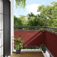 vidaXL Balcony Screen Terracotta 75x1000 cm 100% Polyester Oxford 1