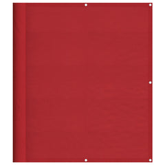 vidaXL Balcony Screen Red 120x700 cm 100% Polyester Oxford 2