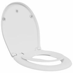 vidaXL Toilet Seat White 47 x 37 x 4 cm Duroplast 2