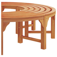 vidaXL Tree Bench 8 -Seater 2 pcs 160 x 80 x 45cm Natural 6