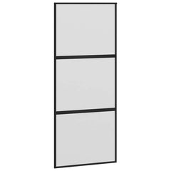Sliding Door with Hardware Set 76x205 cm 2 Horizontal Bars 90 cm 213.5 cm Matt